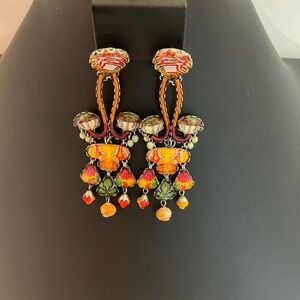 Bright Citrus and Salt earrings